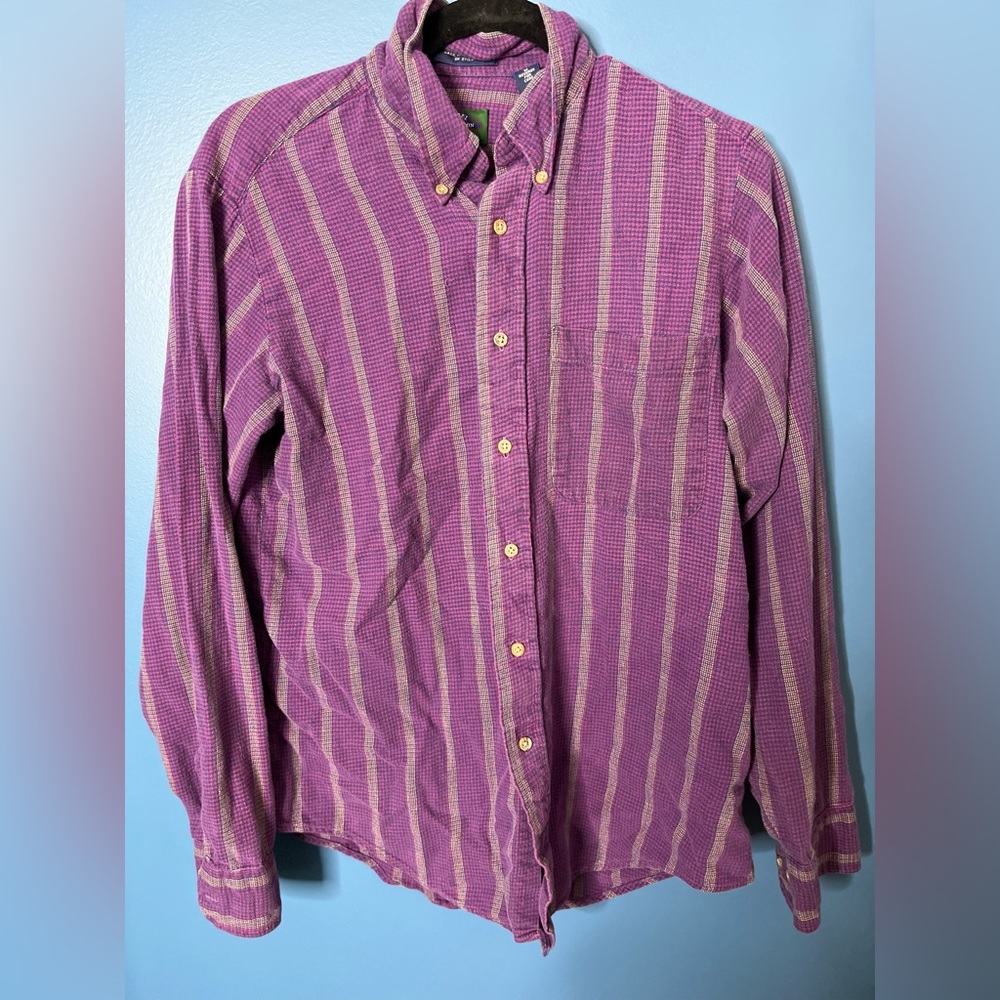 Purple button down